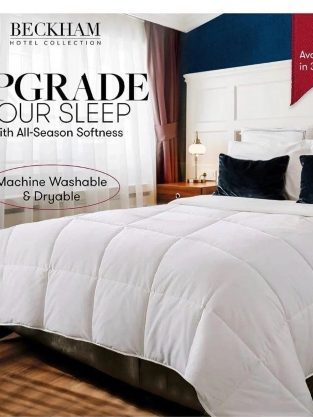 Beckham Hotel Collection Full/Queen Down Alternative Comforter NWT